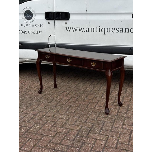 Console Table, Hall Table. with Drawer. Sizes :- 123 cms wide, 39 cms depth, 67 cms high. This is an old piece and has...