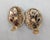 Brown Vintage 1950s Signed Napier Goldtone Faux-Topaz & Citrine Fern Clip Earrings-2 Pieces For Sale - Image 8 of 8