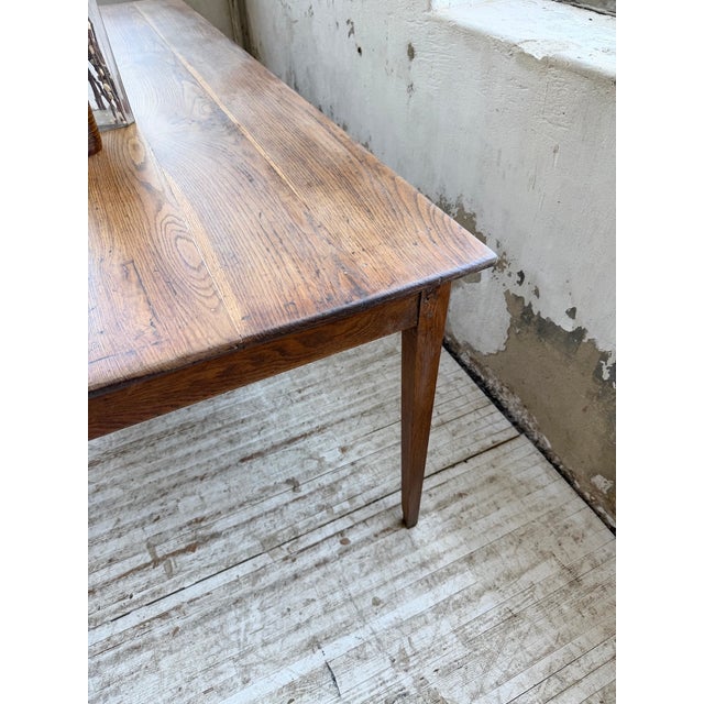 Oak Farmhouse Table with Spindle Legs, 1950 For Sale - Image 14 of 18