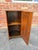Antique Victorian Style Walnut Burled Wood Narrow Bedside Cabinet For Sale - Image 10 of 14