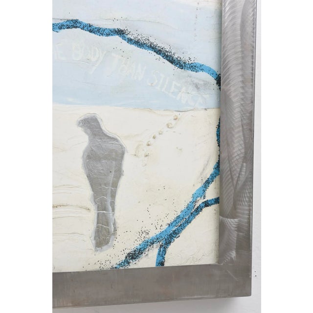 Signed Robert Bery Oil on Canvas Rectangle Painting Titled" Guns and Roses" For Sale - Image 9 of 11