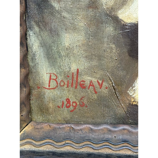 19th Century Portrait Painting of Emily Gilbert- Attributed to Philip Boileau For Sale - Image 9 of 12