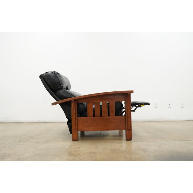 Stickley Bustle Back Bow Arm Morris Recliner For Sale - Image 11 of 16