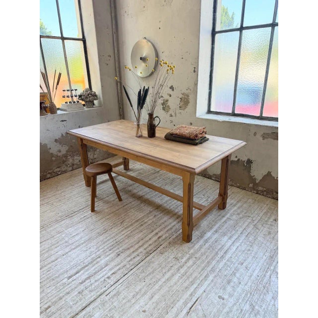 Pine Farmhouse Table, 1960s For Sale - Image 3 of 18