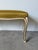 Wood Vintage Karges Louis XV-Style Painted & Gilt Cabriole Leg Upholstered Bench For Sale - Image 7 of 12