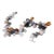 Designer Artisan AKR-Agate, Tiger's Eye & Sterling Silver Statement Necklace-Wearable Art For Sale