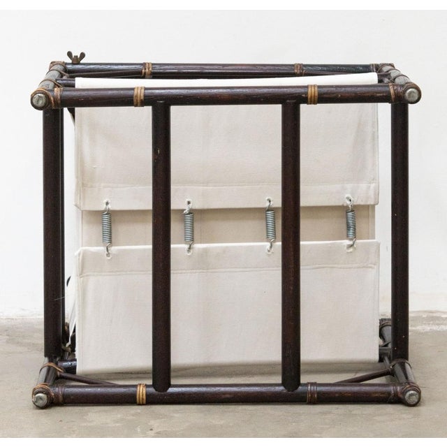 McGuire San Francisco Armchairs with Footstool, 1970s, Set of 4 For Sale - Image 5 of 18