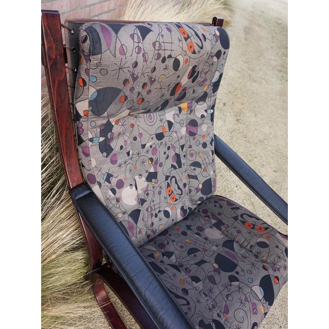 Vintage Siësta Lounge Chair by Ingmar Relling for Westnofa with Joan Miro Upholstery, 1970s For Sale - Image 13 of 17