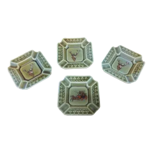 1950s Stackable Wade Pottery Irish Ashtrays - Set of 4