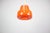 Exceptional vintage pendant lamp from Czechoslovakia, dating from around 1970. The sculptural shade is formed from glossy...