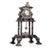 Portuguese, 19th century, in wood and Portuguese silver, with a ‘wild boar II’ hallmark of 833 thousandths, dated...