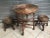 A set of a table and 2 small wicker stools. The set is in good condition. Coffee table: height 62 cm x 54.5 cm Table in...