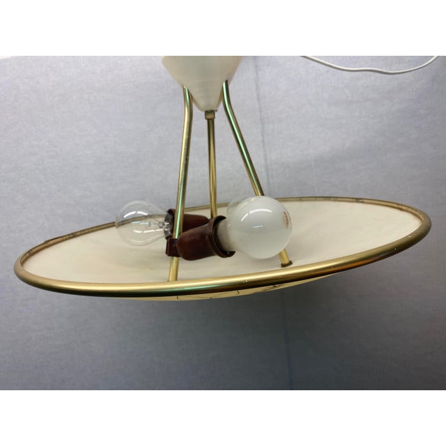 Mid-Century Cream Ceiling Lamp from Erco, 1950s For Sale - Image 12 of 18
