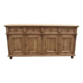 Pine Four Door, Four Drawer Sideboard, Reproduction For Sale
