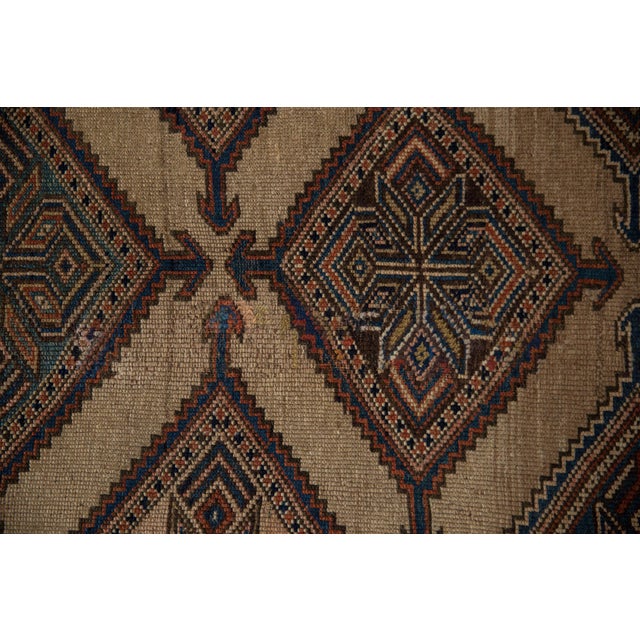 Camel Antique Fine Kurd Rug - 4' x 6'5" For Sale - Image 8 of 10
