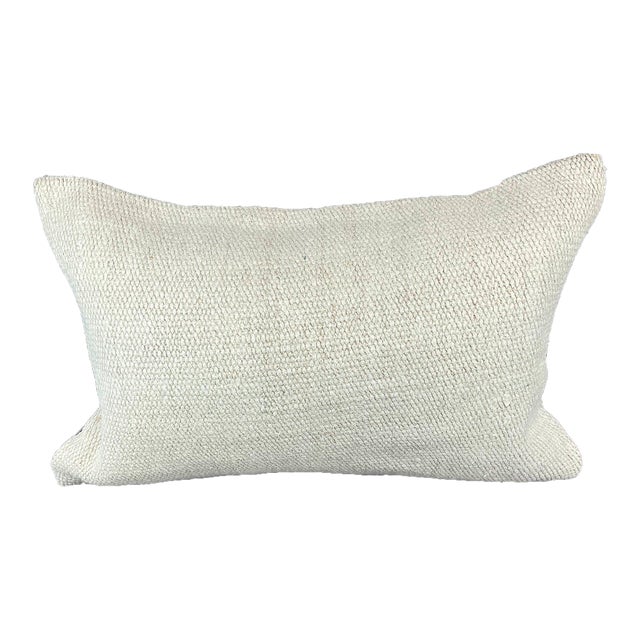 16 x 24 Hemp Pillow Turkish Cushion Natural White Pillow Cushion Cover For Sale