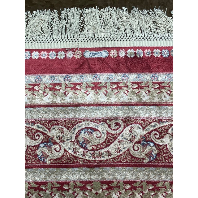 Turkish Silk-Style Rug 4'0" X 6'0" For Sale In Washington DC - Image 6 of 6