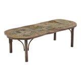 Philip & Kelvin LaVerne Chan Model 140 Mid Century Bronze Coffee Table For Sale