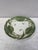 French Faience Green Tulip Plate Choisy Le Roi.