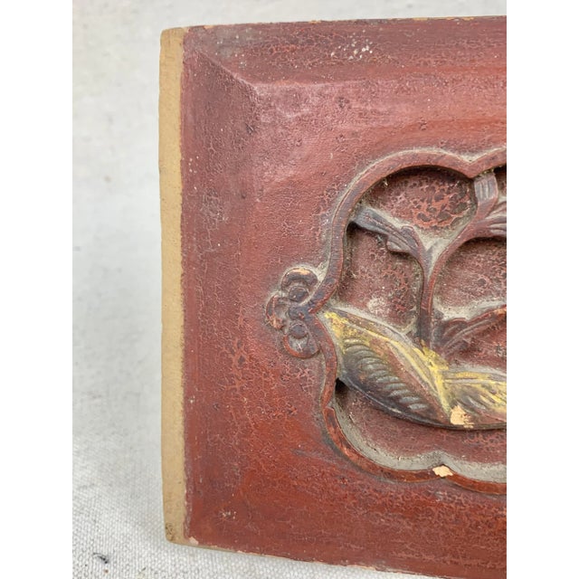 Early 20th Century Antique Carved Chinoiserie Wall Panel For Sale - Image 5 of 8