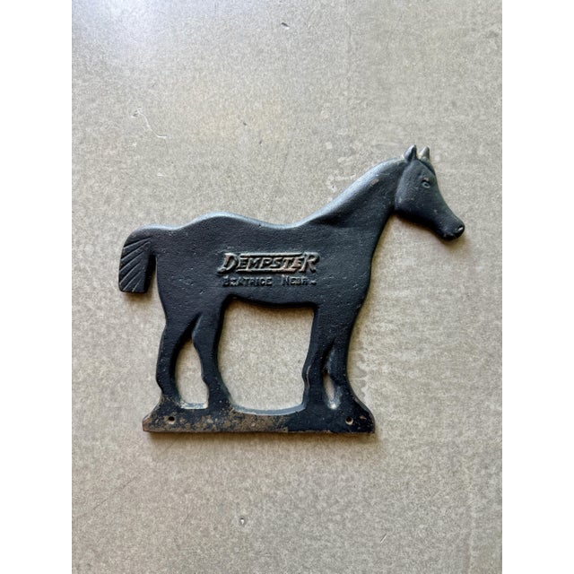 Antique Dempster Cast Iron Bobtail Horse Windmill Weight Beatrice Nebraska For Sale In Las Vegas - Image 6 of 14