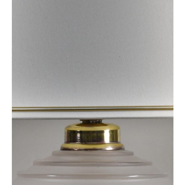 French Art Deco Table Lamp by Georges Leleu 1930s France For Sale - Image 9 of 12