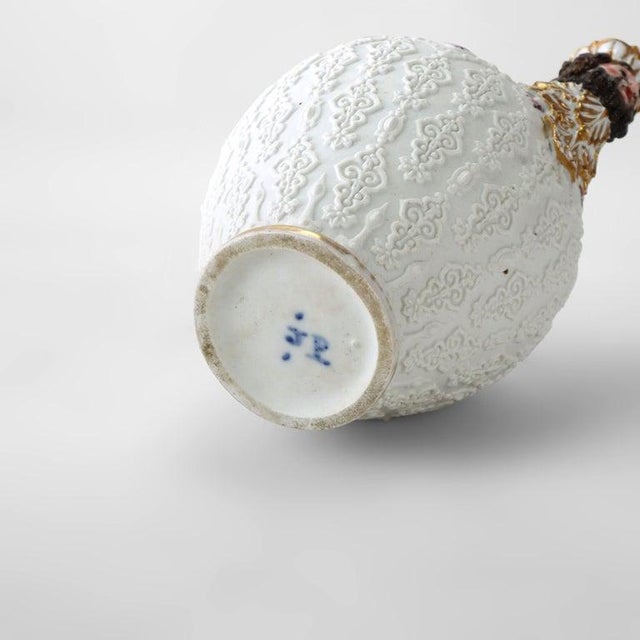 Late 19th Century Antique French Jacob Petit Limoges Figural Porcelain Teapot Signed C1880 For Sale - Image 5 of 6