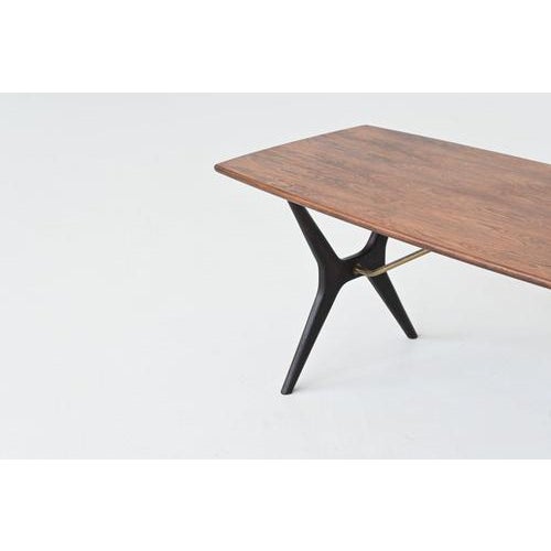 Sculptural Rosewood Coffee Table attributed to Karl-Erik Ekselius, Sweden, 1960s For Sale - Image 6 of 18