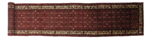 1970s Vintage Persian Hamadan Runner - 3′ × 19′4″