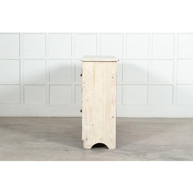 White Large English Bleached Pine Locker Cabinet, 1890 For Sale - Image 8 of 16