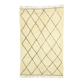 Organic Modern Beni Ourain Moroccan Rug, 06'09 X 10'03 For Sale