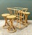Late 20th Century Vintage Rattan High Top Table With Coordinating Stools - Set of 5 For Sale - Image 5 of 17