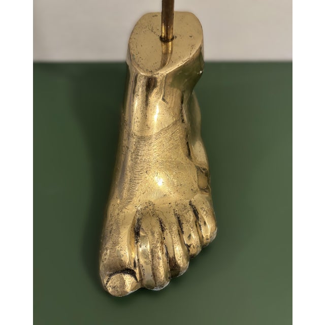 Vintage German Brass Foot Shaped Doorstop, 1960s For Sale - Image 6 of 10