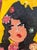 Oswaldo Subero "Jacucci" Contemporary Abstract Pink & Yellow Expressionist Female Painting, 2005 For Sale - Image 12 of 12