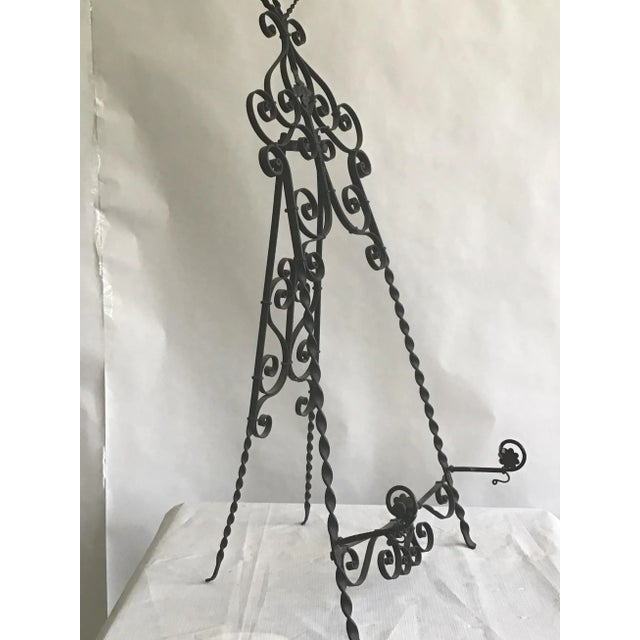 1960s Scrolled Iron Tabletop Easel For Sale In New York - Image 6 of 12