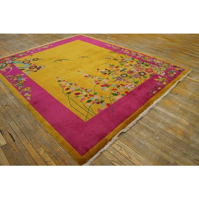 Art Deco 1920s Chinese Art Deco Carpet ( 7'9" x 9'6"- 235 x 290 cm ) For Sale - Image 3 of 6