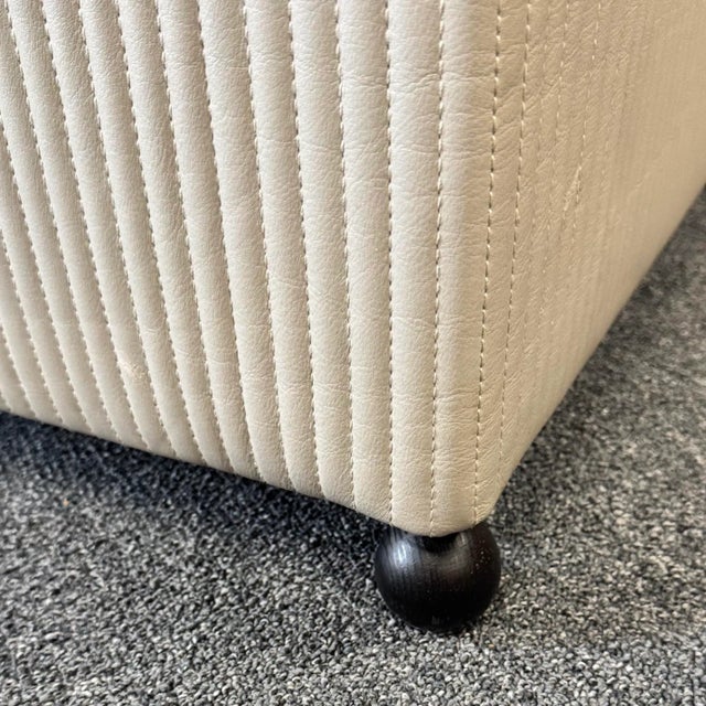 Vintage Leather & Boucle Club Chair by Paolo Piva for Whittmann For Sale - Image 10 of 11