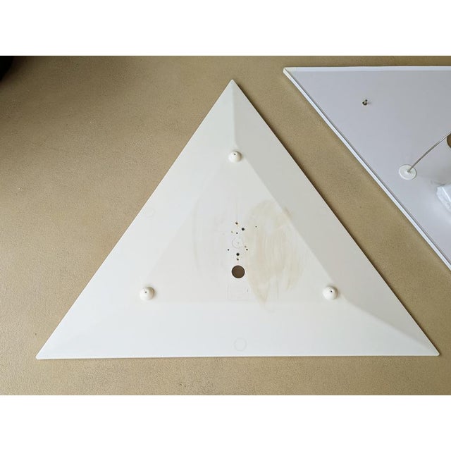 Ivory Sanka White Fabric, Metal & Plastic Wall Light by Takahama for Sirrah, 1970s For Sale - Image 8 of 15