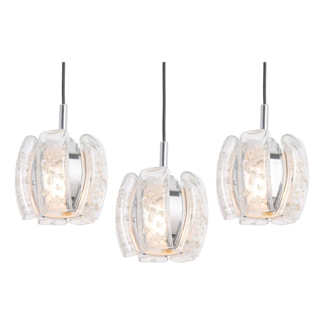 Murano Tube Pendant Light by Doria, 1970s For Sale