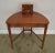 Wood Antique Mission Oak Arts and Crafts Half Round Desk For Sale - Image 7 of 13