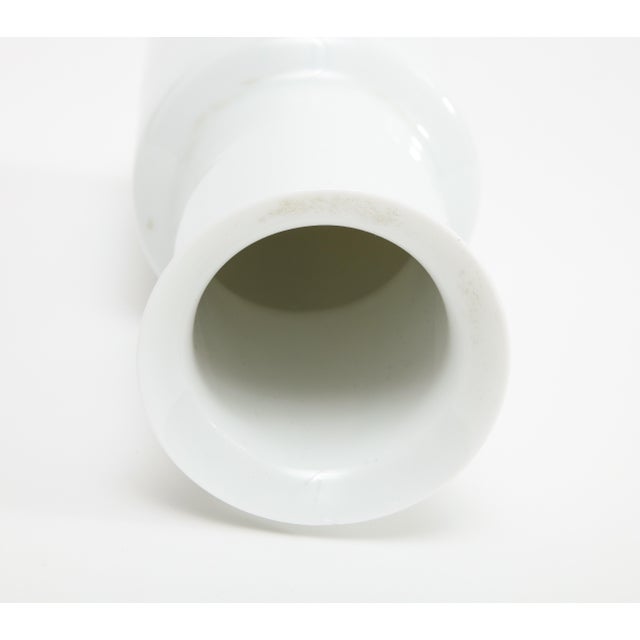 Ceramic Vintage Chinese Porcelain Vase, Signed For Sale - Image 7 of 8