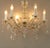 The chandelier requires 6 x e-14 candle bulbs. all types of light sources e-14 bulb socket can be used (led, energy-saving...