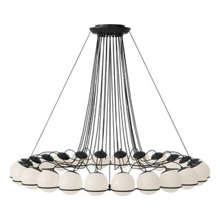 Model 2109/24/14 Black Structure Lamp by Gino Sarfatti for Astep For Sale