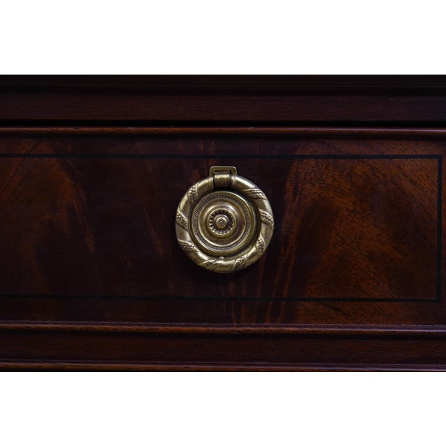 Baker Mahogany 1 Drawer Library End Table For Sale - Image 13 of 18