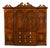 Antique Edwardian Mahogany and Floral Marquetry Inlaid Wardrobe, 1890s For Sale