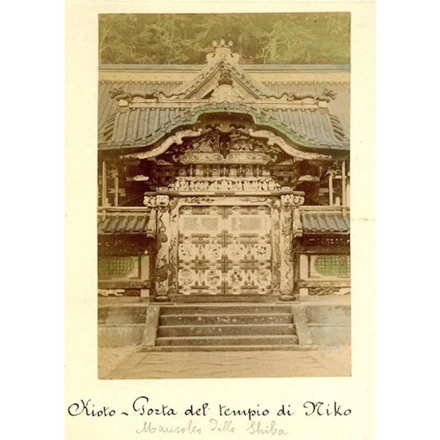 Temples in Japan - Ancient Albumen Print 1870/1890 1870/1890 For Sale - Image 3 of 6