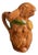 Majolica Ceramic Glazed Rabbit Pitcher, 1900s For Sale