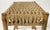 Brown Vintage Woven Rope and Bamboo Stool For Sale - Image 8 of 9