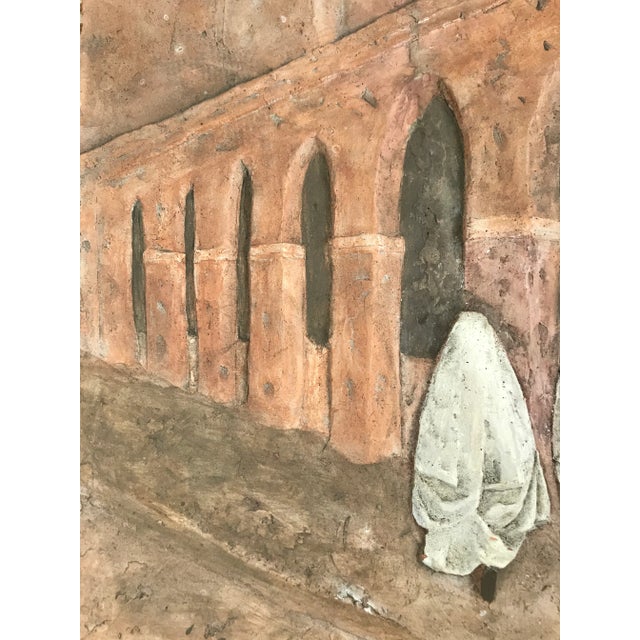 French 1990s Terracotta Bas Relief by Marie La Varende For Sale - Image 3 of 11