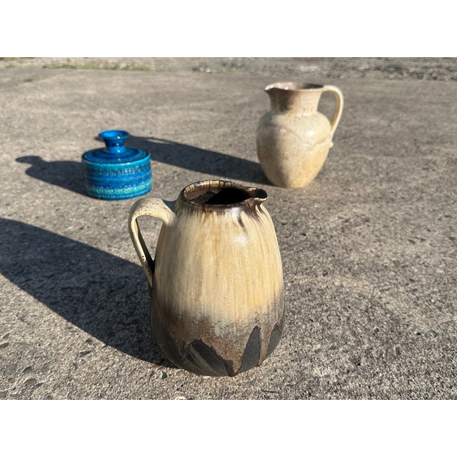 Handmade Lava Flow Glazed Studio Ceramic Jug, Germany, 1970s For Sale - Image 14 of 15